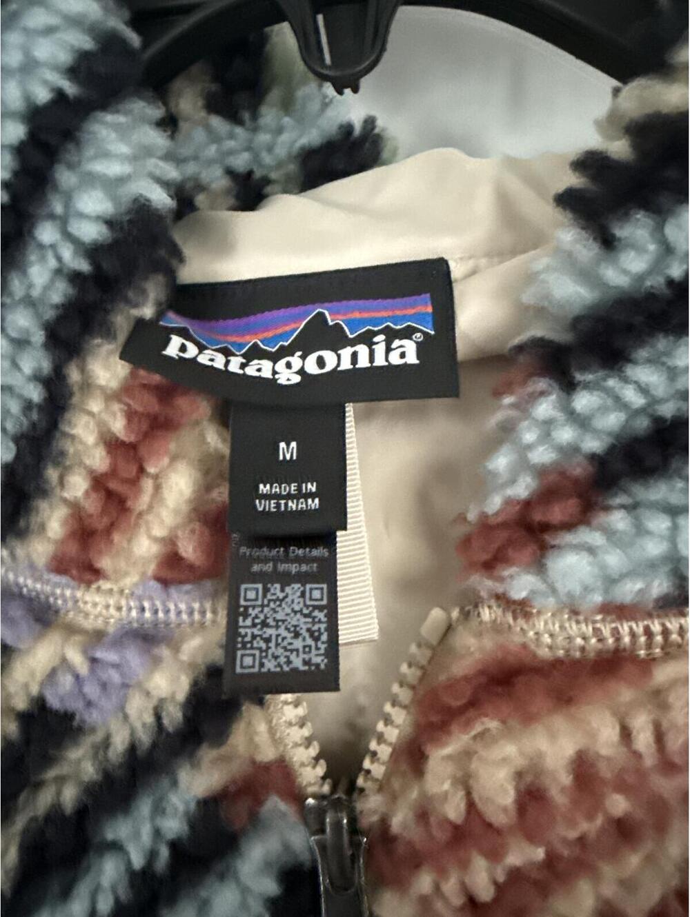 $249 Patagonia Women's M Lunar Dusk Full-zip Hoody Deep Pile Jacket  Rainfall - Picture 7 of 8